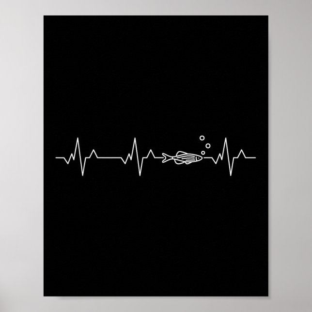 Zebra Danio Fish Heartbeat - Zebrafish Danio Rerio Poster (Front)