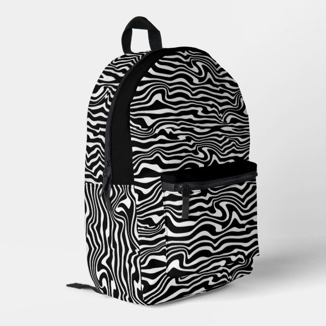ZEBRA Design Backpack (Back Corner Left)