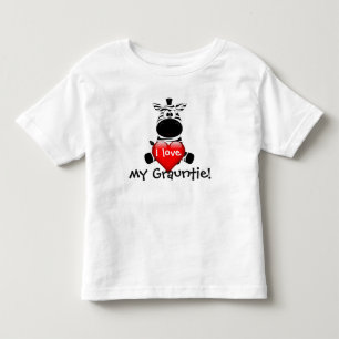 Zebra design with "I love my grauntie" Toddler T-shirt