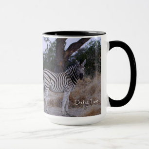 Zebra Double Take Photo Mug