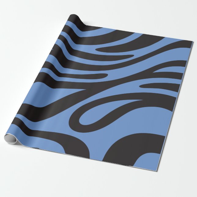 Zebra effect, to offer, with pleasure. wrapping paper (Unrolled)
