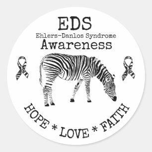 Zebra Ehlers-Danlos syndrome EDS Sticker