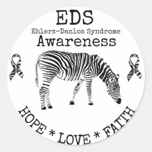 Zebra Ehlers-Danlos syndrome EDS Sticker