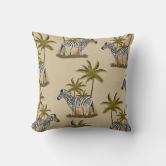 Zebra Elegance: A Touch of africa 16" x 16" Throw Pillow