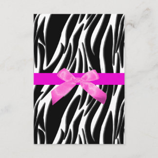 Zebra Event Invitation Pink