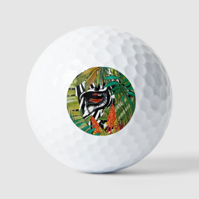 Zebra Eye Golf Balls (Front)