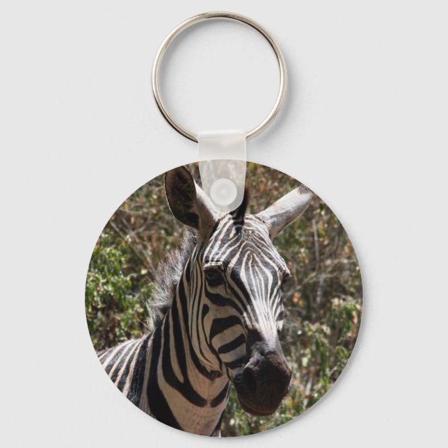 zebra face keychain (Front)