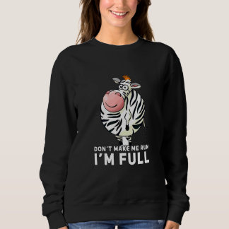 Zebra  Fat Animal Sweatshirt