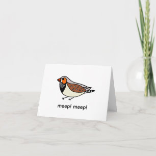 Zebra Finch Notecard