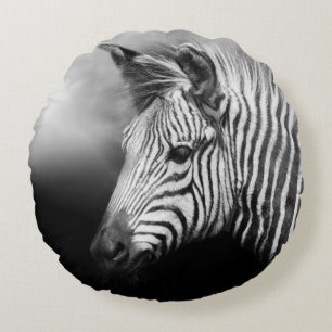 Zebra Foal Round Pillow