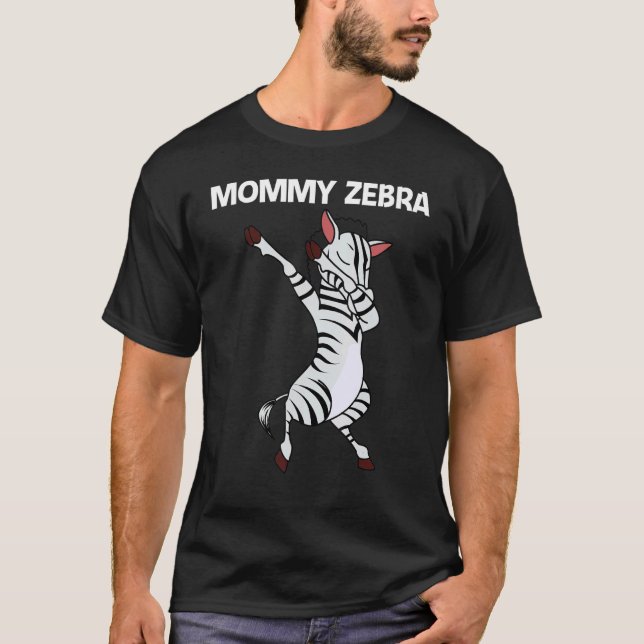 Zebra For Women Mom African Zoo Animal   T-Shirt (Front)