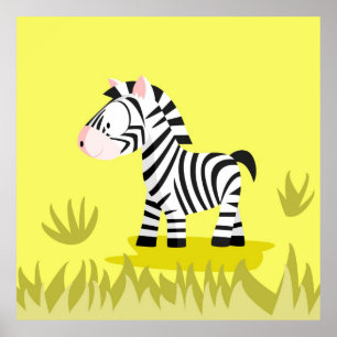Zebra from my world animals serie poster