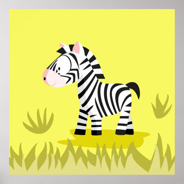 Zebra from my world animals serie poster (Front)