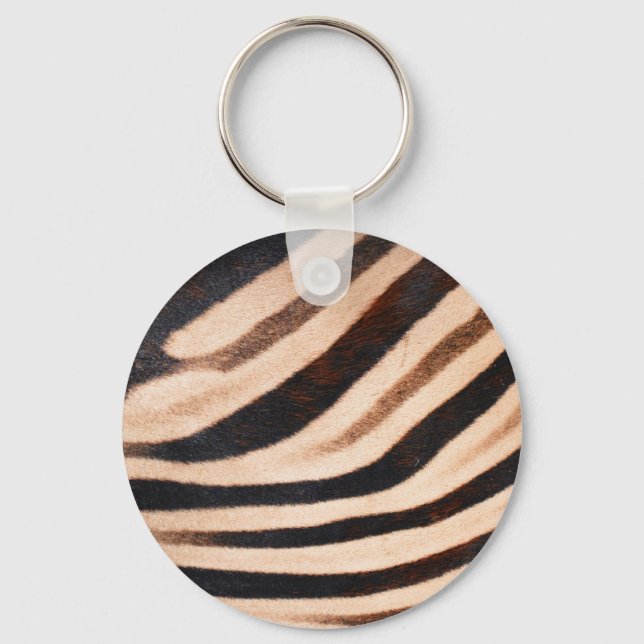 Zebra Fur Keychain (Front)