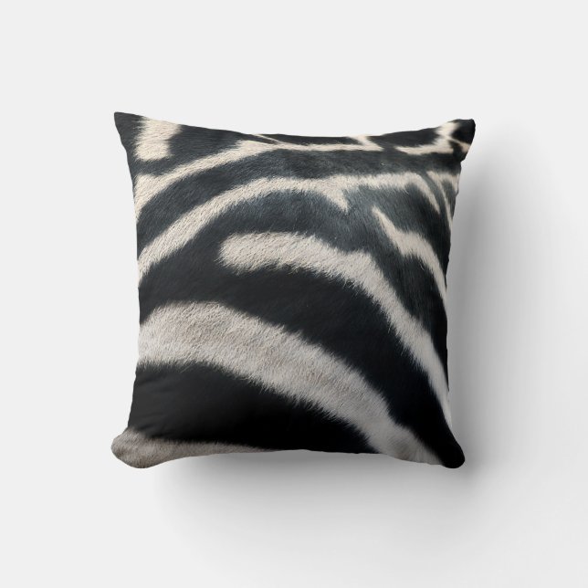 Zebra "Fur" Pillow (Front)