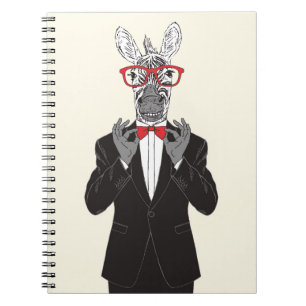 Zebra Gentleman Notebook