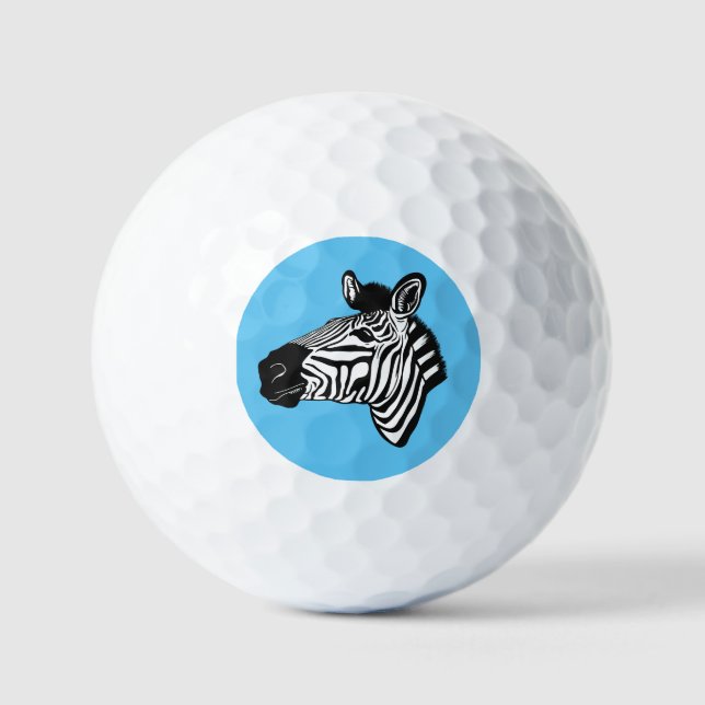 Zebra Golf Balls (Front)