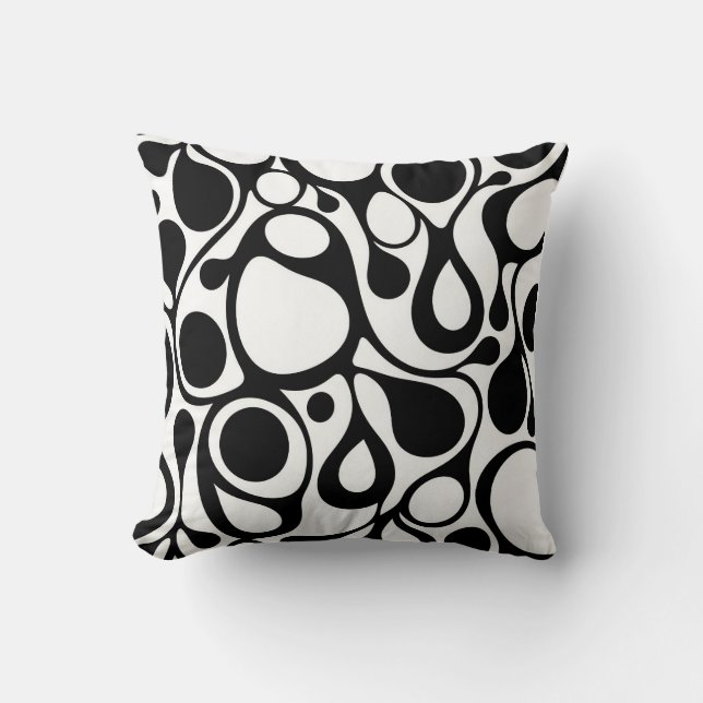 Zebra gone wrong throw pillow (Front)