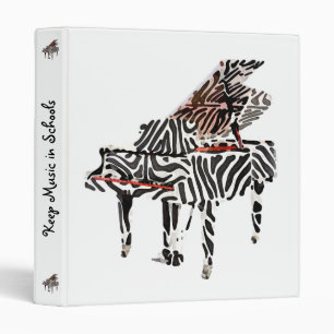 Zebra Grand Piano ~ Binder / Photo Album