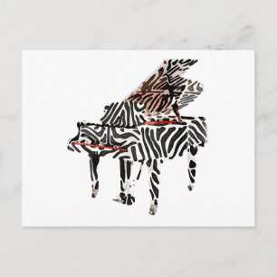 Zebra Grand Piano ~ Carte postale / Invitations
