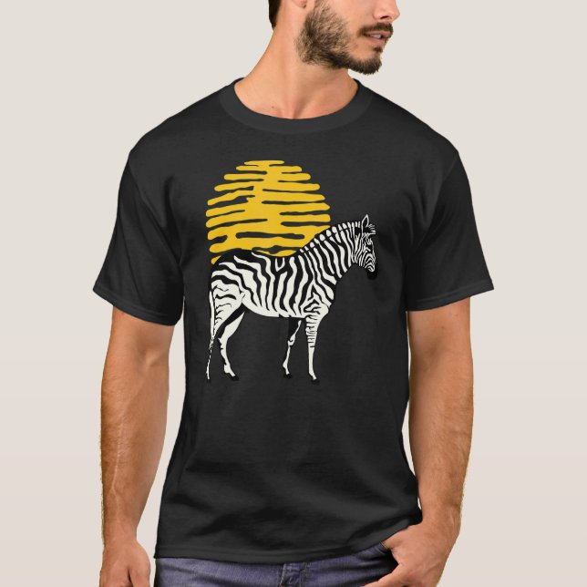 Zebra Graphic Cute Print Love Nature Zebras Wildli T-Shirt (Front)