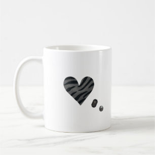 Zebra-heart Coffee Mug