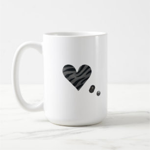 Zebra-heart Coffee Mug