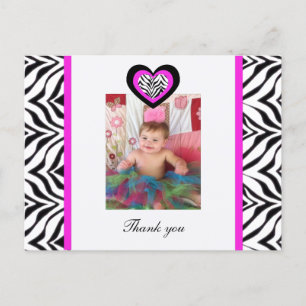 Zebra Heart : Photo : Carte postale Merci