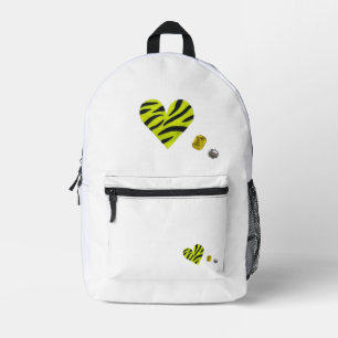 Zebra-heart Printed Backpack