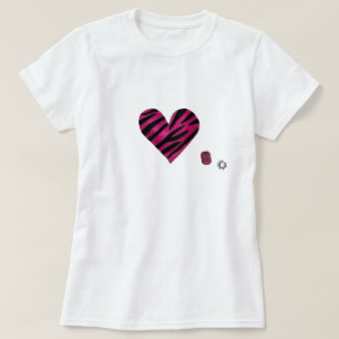 Zebra heart T-Shirt