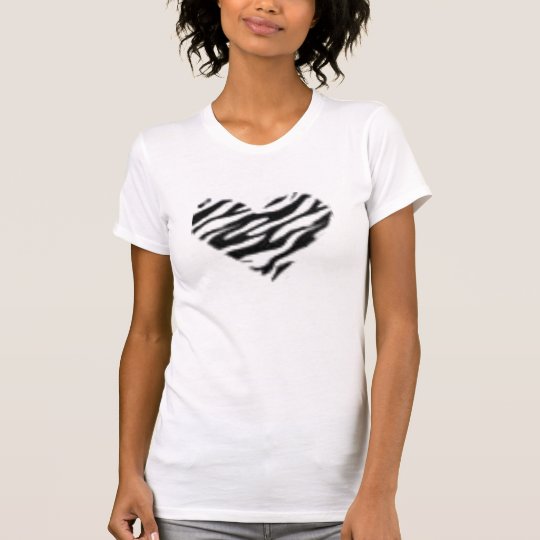 zebra heart T-Shirt