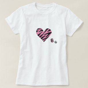 Zebra heart T-Shirt