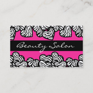 Zebra Hearts Design Carte de visite