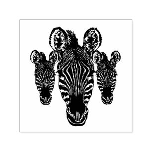 Zebra Herd Self-inking Stamp