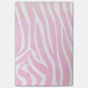 Zebra Hot Pink and White Print Post-it Notes