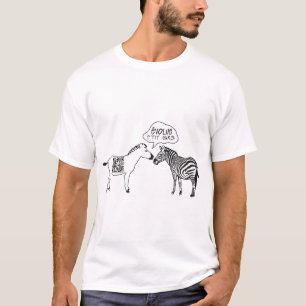 zebra_humor_bar_code_qr_evolution_citation_drol T-Shirt