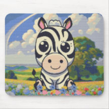 Zebra in a flower patch!