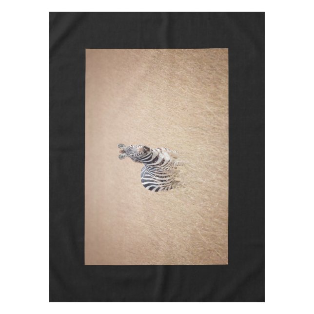Zebra in high grass tablecloth (Front)