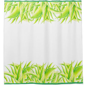 Zebra Iris on a Shower Curtain