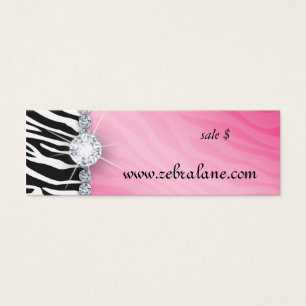 Zebra Jewellery Hang Tag Fashion