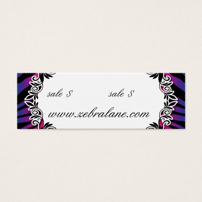 Zebra Jewelry Hang Tag Mode (Devant)