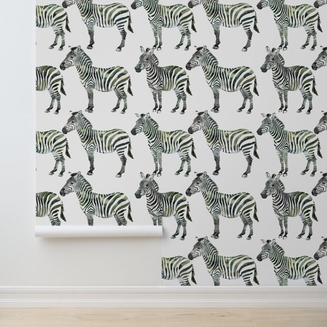 Zebra Jungle Serengeti Africa Safari pattern Wallpaper (Application)