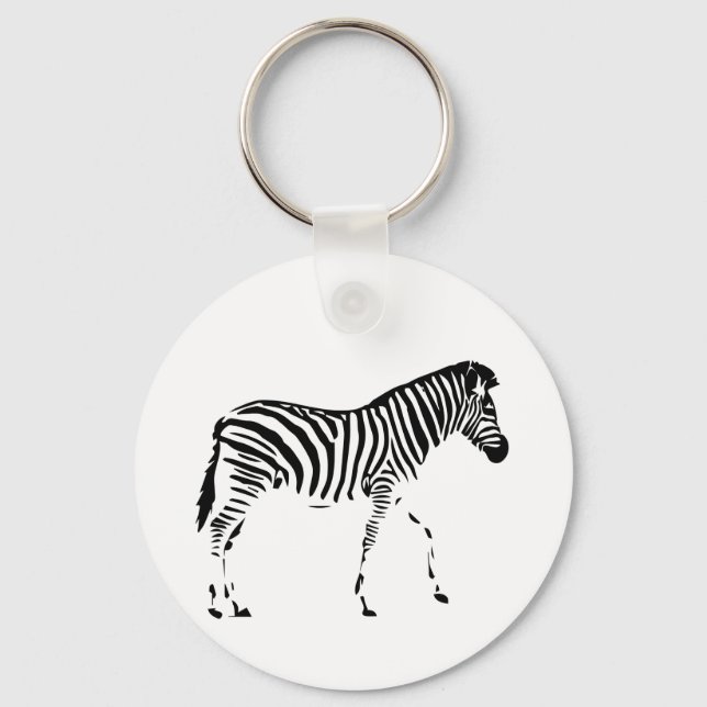 Zebra Keychain (Front)