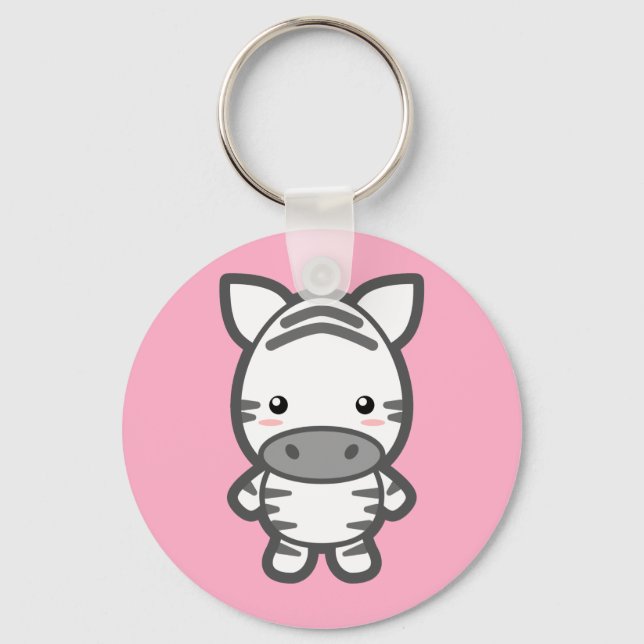 Zebra Keychain (Front)