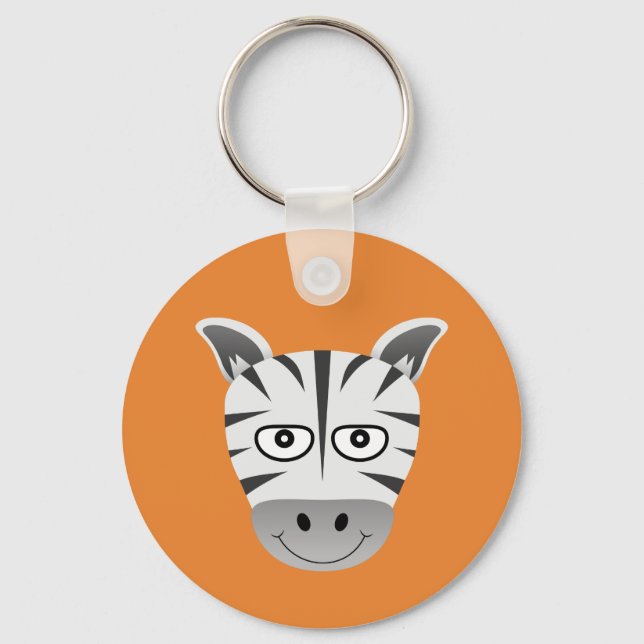 Zebra Keychain (Front)
