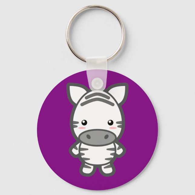 Zebra Keychain (Front)