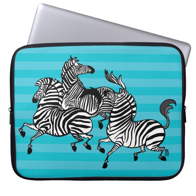 Zebra Laptop Case Sleeve (Front)