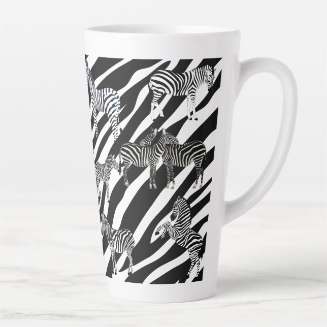 Zebra Latte Mug (Droite)