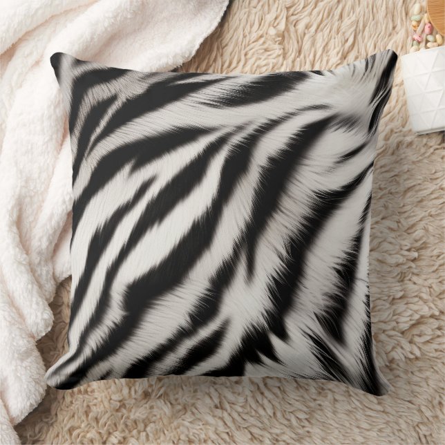 Zebra & Leopard Throw Pillow (Blanket)