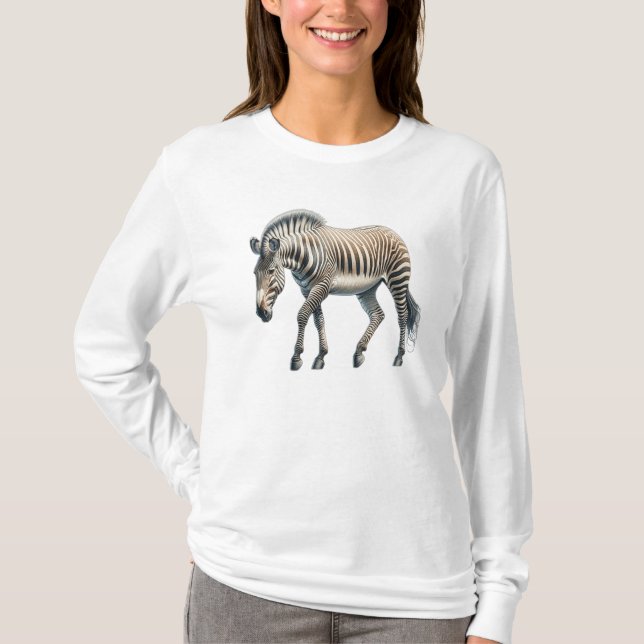 Zebra Long T-Shirt (Front)